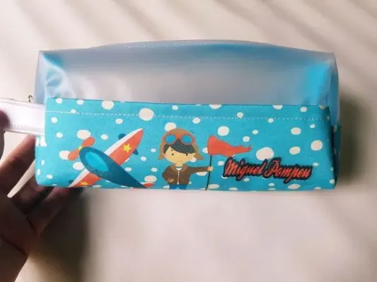 Estojo Box com visor - artesanato de Innovare Studio