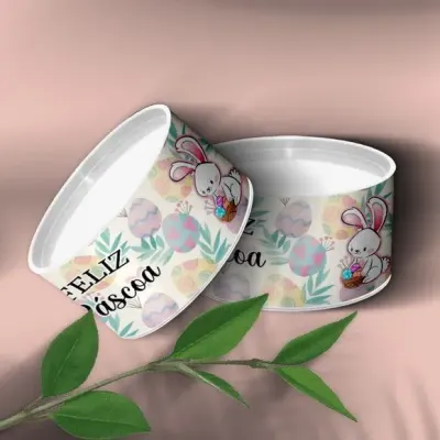 Tubo Lata - Páscoa Personalizada - artesanato de Mi Papelaria Criativa