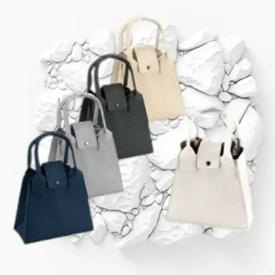 Bolsa Feltro com alça - artesanato de valbrindes