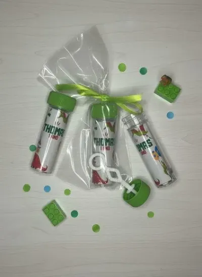 Bolha de Sabão - Dinossauro Baby Personalizado - artesanato de Mi Papelaria Criativa
