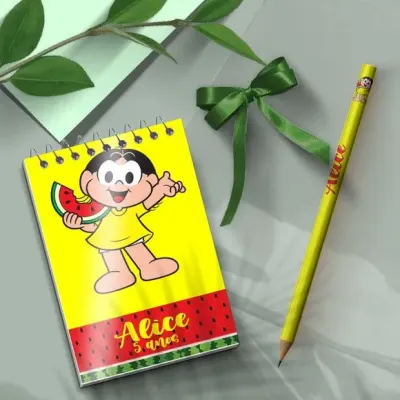 Bloquinho - Magali Personalizado - artesanato de Mi Papelaria Criativa