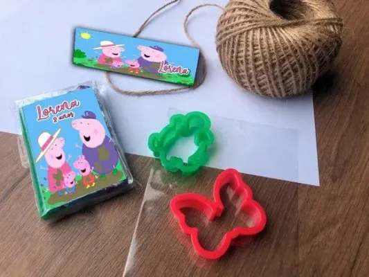 Massinha Modelar Porquinha Personalizada - artesanato de Mi Papelaria Criativa