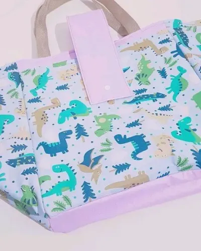 Bolsa de praia organizadora - artesanato de Innovare Studio