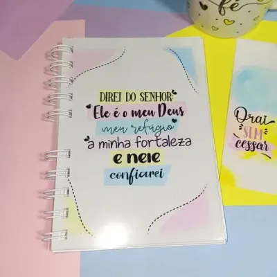 Mini Devocional Lembrança Capa Mole - artesanato de PAPCRIE