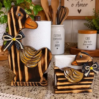KIT ORTA PAPEL TOALHA E GUARDANAPO - artesanato de Dalart Atelier