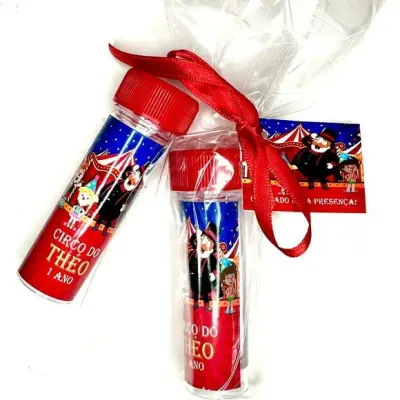 Bolinha de Sabão Circo Personalizada - artesanato de Mi Papelaria Criativa