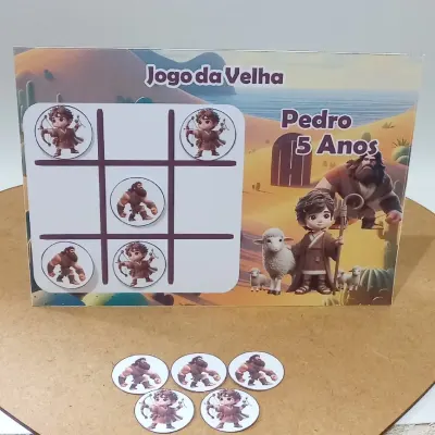 lembrancinhas Jogo da Velha Personalizado Tema Rei Davi - artesanato de Ed  Silva Papelaria de Festa Infantil