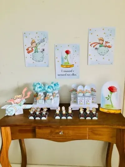 Kit Festa Afetiva Pequeno Príncipe - artesanato de Fina Essência Papelaria Personalizada