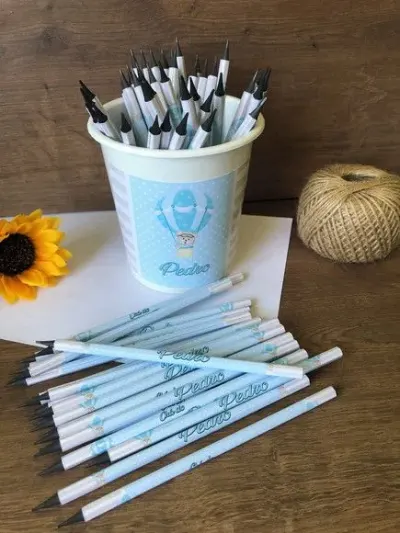 Lápis Urso Baloeiro Personalizado - artesanato de creativitybynina