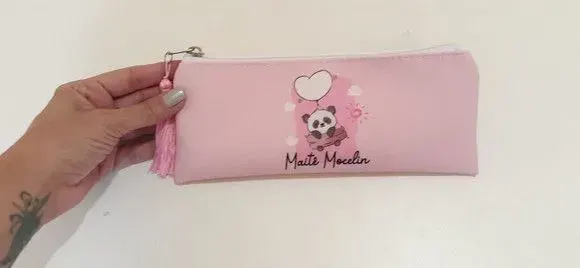 Necessaire slim panda - artesanato de Innovare Studio