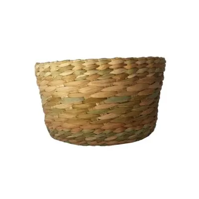 Cesta Organizadora Cachipot Vaso Taboa Redondo 20x20x12 - artesanato de Mundo Urbano