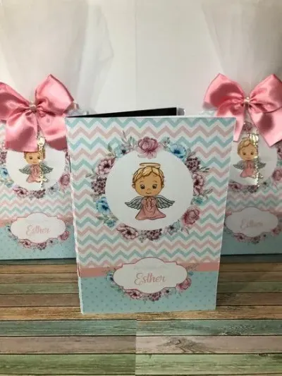 Livro De Orações Luxo Com Foto Para Batismo - artesanato de Fina Essência Papelaria Personalizada