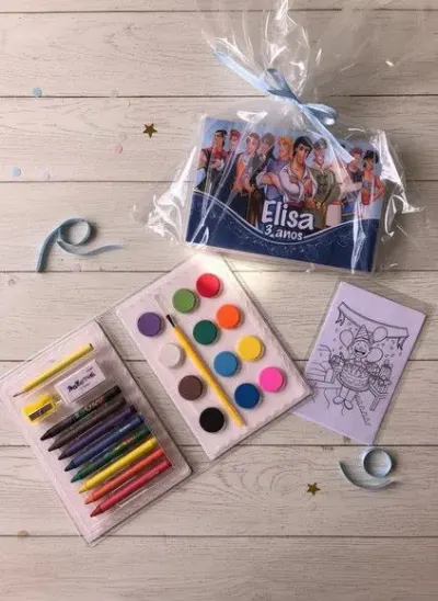 Estojo de Pintura - Principes Disney Personalizado - artesanato de Mi Papelaria Criativa