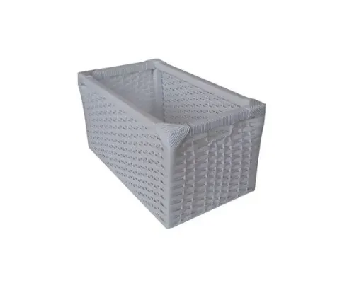 Kit 3 Gavetas Vime Sintético Branco - artesanato de Mundo Urbano