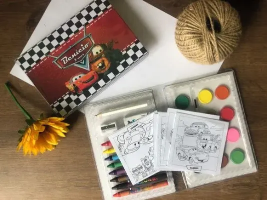Estojo de Pintura Carros Disney Personalizado - artesanato de creativitybynina