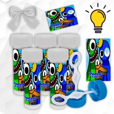 Bolinha de Sabão Huggy Wuggy Personalizada - artesanato de Mi Papelaria Criativa