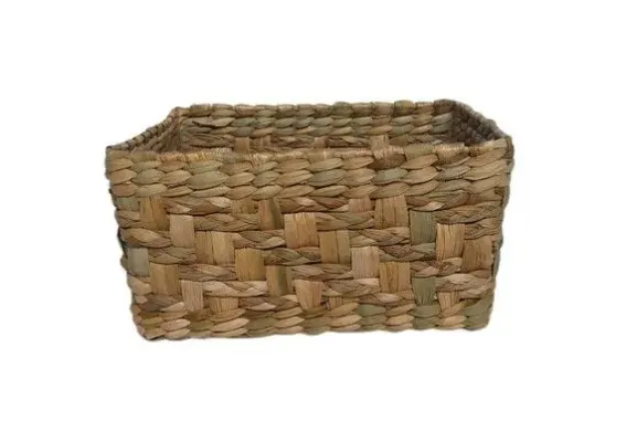 Caixa Organizadora Trançada Taboa Narural 34x26x26 - 2 Peças - artesanato de Mundo Urbano