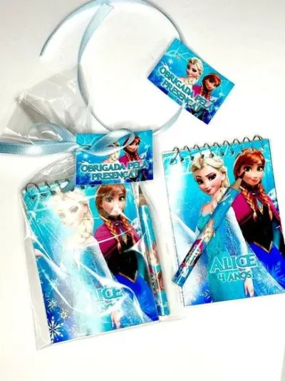 Bloquinho Frozen Personalizado - artesanato de Mi Papelaria Criativa