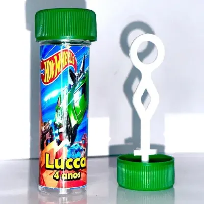 Bolinha de Sabão Hotwheels Personalizada - artesanato de Mi Papelaria Criativa
