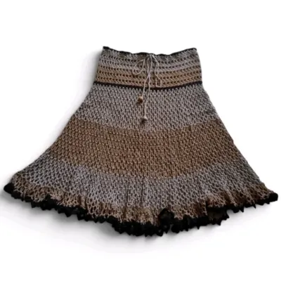 Saia Crochet longa - artesanato de Luna Dreads e Artes 🌜