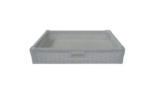 Gaveta Vime Sintét. Branco 41x40x11,8 - 3 Peças - artesanato de Mundo Urbano