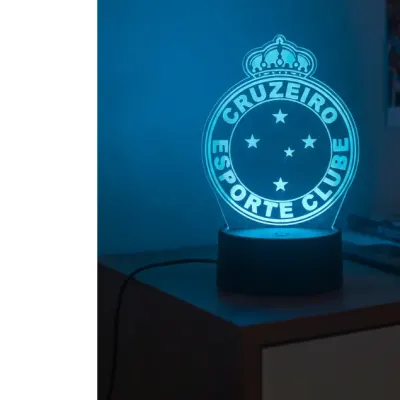 Luminaria Cruzeiro personalizada para quarto em acrilico de 3mm com base de led RGB - artesanato de TINY LASER