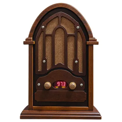 Rádio Artesanal em Madeira Vintage - artesanato de RR Artesanatos