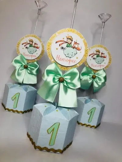 Centro de Mesa Pequeno Príncipe - artesanato de Fina Essência Papelaria Personalizada