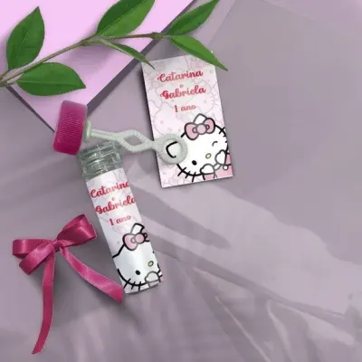 Bolha de Sabão - Hello Kit Personalizado - artesanato de Mi Papelaria Criativa