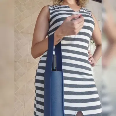 Bolsa Wine Bag Porta Vinho - artesanato de Innovare Studio