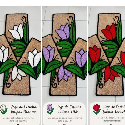 jogos de cozinha - artesanato de Sandra Mara artes e artesanatos