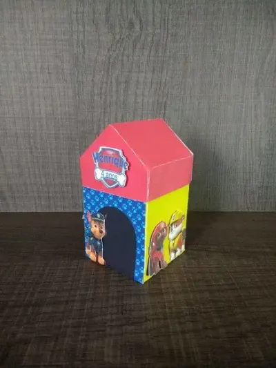 Caixa Casinha Patrulha Canina - artesanato de Fina Essência Papelaria Personalizada