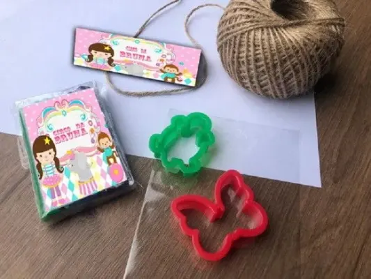 Massinha Modelar Circo Personalizada - artesanato de Mi Papelaria Criativa