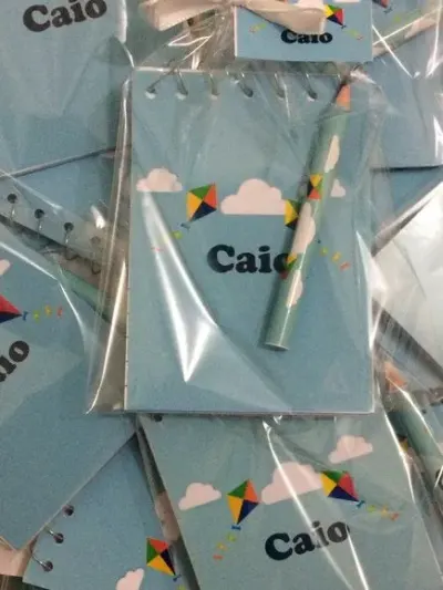 Bloquinho Pipa Personalizado - artesanato de Mi Papelaria Criativa