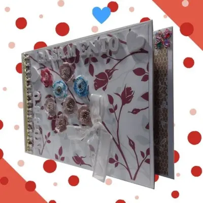 Álbum de Fotos Personalizado Nosso Casamento - artesanato de Ateliê de Criação Usina Caseira