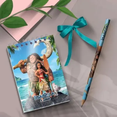 Bloquinho - Moana Personalizado - artesanato de Mi Papelaria Criativa