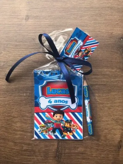 Bloquinho Patrulha Canina Personalizado - artesanato de Mi Papelaria Criativa