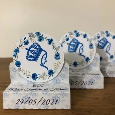 Porta chocolate duplo Eventos religiosos, ECC - artesanato de Fina Essência Papelaria Personalizada