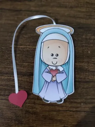 Marcador de Página 08 cm - Nossa Senhora das Dores T - artesanato de Emejhu Personalizados
