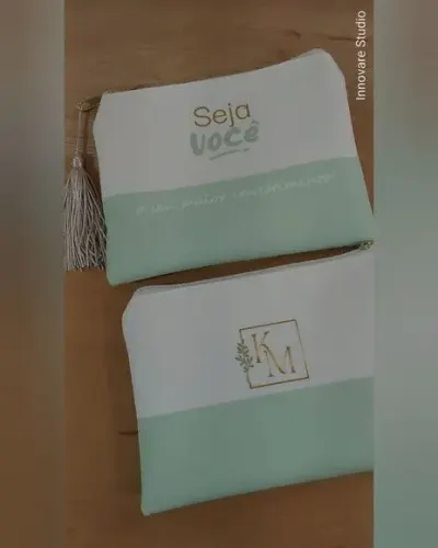 Necessaire Personalizada - Logomarca - artesanato de Innovare Studio