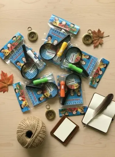 Kit Bloquinho + Lupa e Lanterna Dpa Personalizado - artesanato de Mi Papelaria Criativa