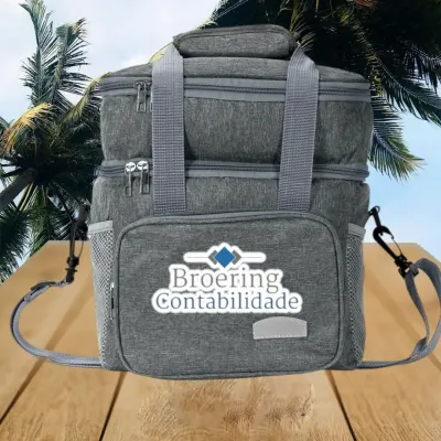 Bolsa Térmica 10 L personalizada com seu logo - artesanato de valbrindes