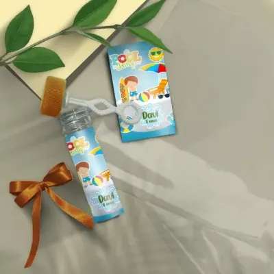 Bolha de Sabão - Pool Party Personalizado - artesanato de Mi Papelaria Criativa