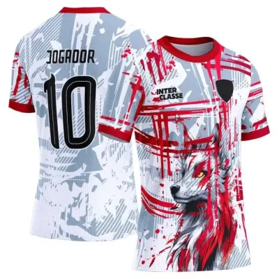 Camisa Interclasse Modelo 241 Lobo Vermelho - artesanato de JD PRINT 3D