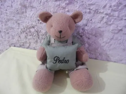 Urso Com Nome - artesanato de Ateliê cantinho do bebê