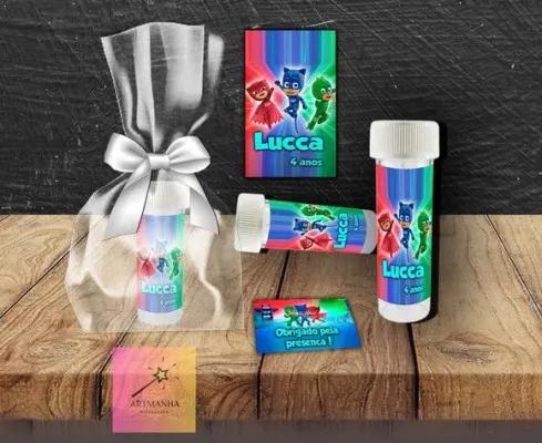 Bolha de Sabão Pj Personalizada - artesanato de Artmanha Lembrancinhas