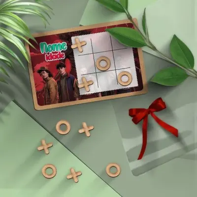 Jogo da Velha - Stranger T Personalizado - artesanato de Mi Papelaria Criativa