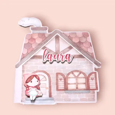 Convite Casa da Vó da Chapéuzinho vermelho - artesanato de Ed  Silva Papelaria de Festa Infantil