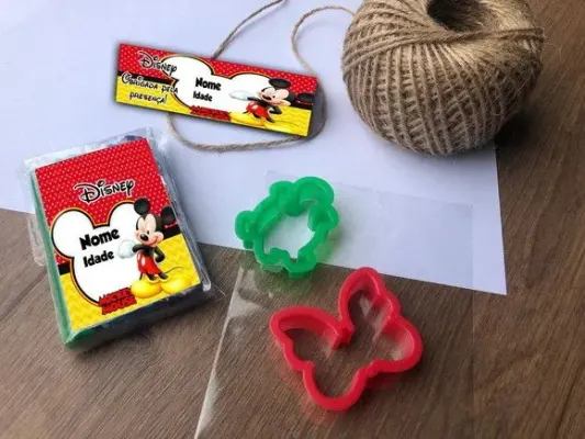 Massinha Modelar Mickey Personalizada - artesanato de Mi Papelaria Criativa