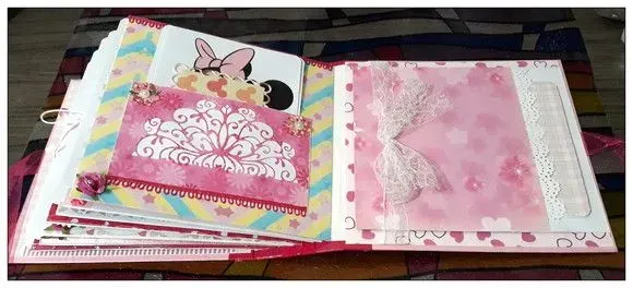 Álbum Minnie Baby - artesanato de Ateliê de Criação Usina Caseira